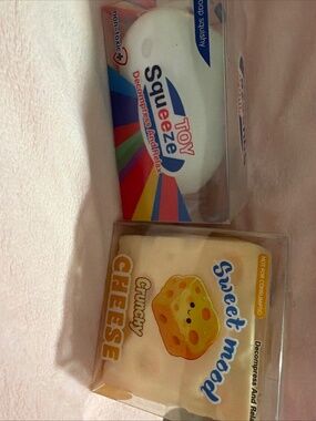 Two crunchy Squishy🎉
 crunchy cheese cube and squishy crunchy soap